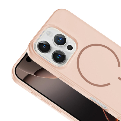 Apple iPhone 16 Pro Kılıf M-safe Şarj Özellikli Zore Meta Kapak - 19