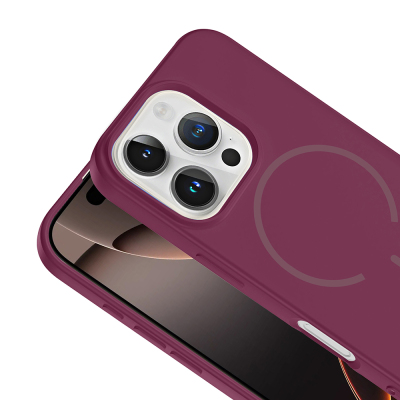 Apple iPhone 16 Pro Kılıf M-safe Şarj Özellikli Zore Meta Kapak - 20