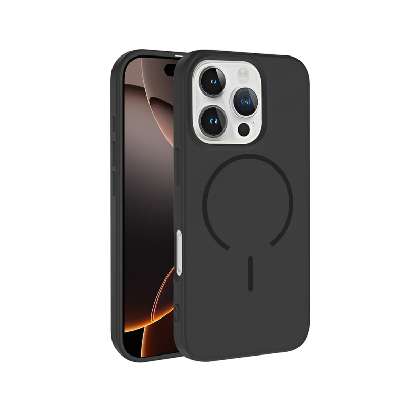 Apple iPhone 16 Pro Kılıf M-safe Şarj Özellikli Zore Meta Kapak - 3