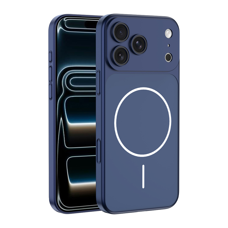 Apple iPhone 16 Pro Kılıf Zore M-Safe Şarj Özellikli Kamera Korumalı Spark Kapak - 2