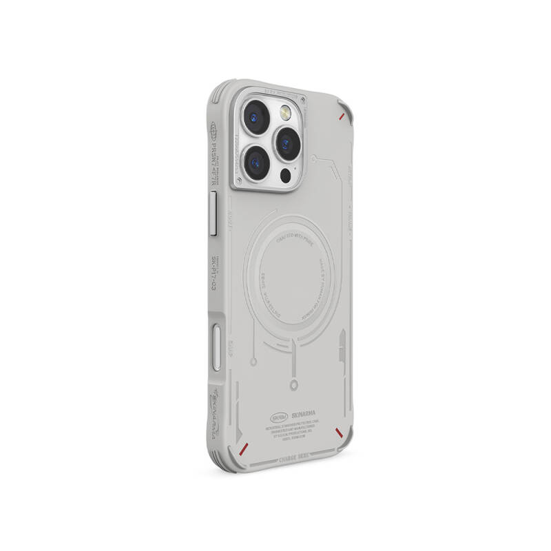 Apple iPhone 16 Pro Magsafe Charging Featured Metal Camera Frame Skinarma Mecha Series Cover - 15