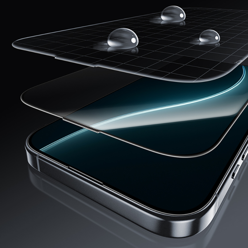 Apple iPhone 16 Pro Max Benks Glass Warrior HD 0.3mm Ultra İnce 0.9mm Kenarları Güçlendirilmiş Cam Ekran Koruyucu + Kolay Uygulama Aparatlı - 8