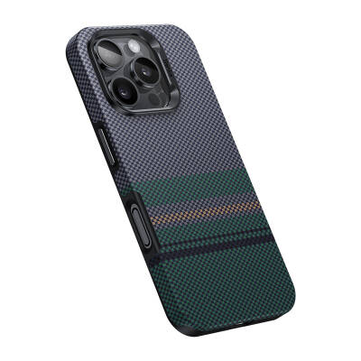 Apple iPhone 16 Pro Max Case Benks Aurora ArmorPro Kevlar Cover Carbon Fiber Design Magsafe Charging Feature - 5