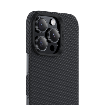 Apple iPhone 16 Pro Max Case Benks M-safe Charging Feature Metal Camera Frame Magnetic ArmorAir 600D Kevlar Fiber Cover - 5