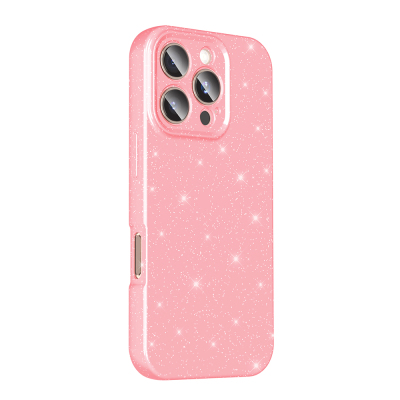Apple iPhone 16 Pro Max Case Camera Protection Glitter Luxury Zore Koton Cover - 6