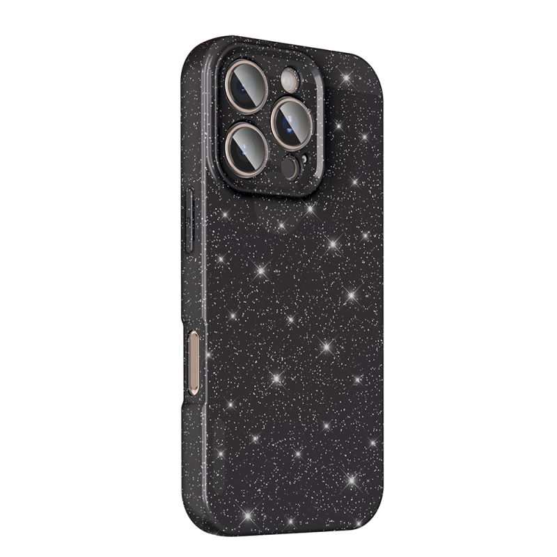 Apple iPhone 16 Pro Max Case Camera Protection Glitter Luxury Zore Koton Cover - 12