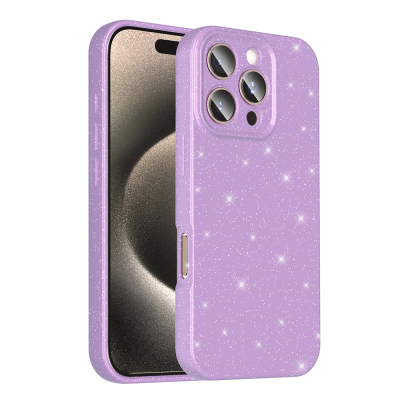 Apple iPhone 16 Pro Max Case Camera Protection Glitter Luxury Zore Koton Cover - 3
