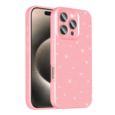 Apple iPhone 16 Pro Max Case Camera Protection Glitter Luxury Zore Koton Cover - 1