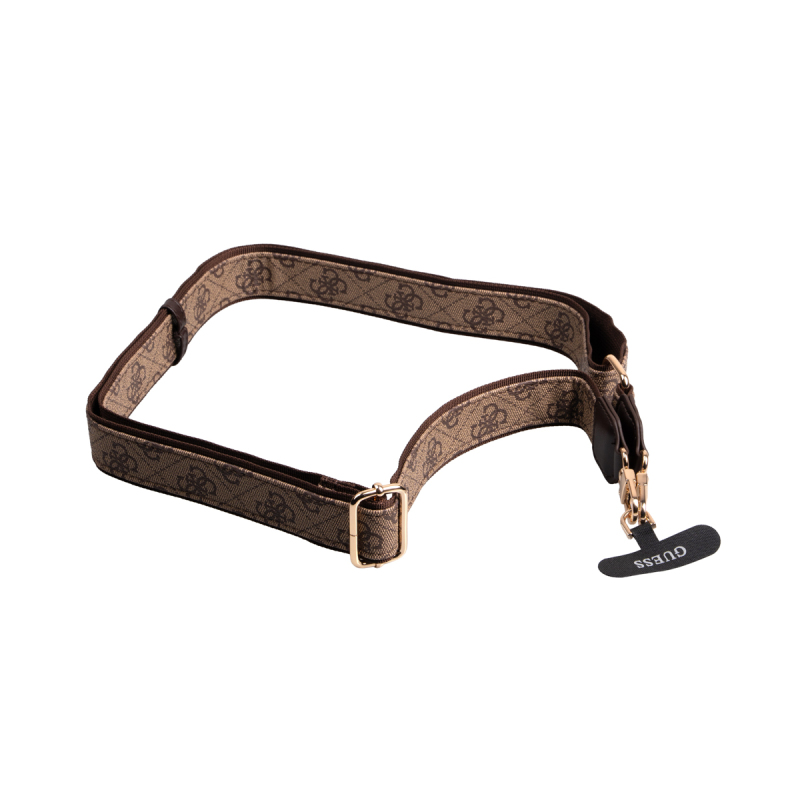 Apple iPhone 16 Pro Max Case Guess Original Licensed 4G Large Metal Logo and Thick Strap - 15