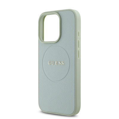 Apple iPhone 16 Pro Max Case Guess Original Licensed Magsafe Grained Cover Charging Feature and Text Logo - 24