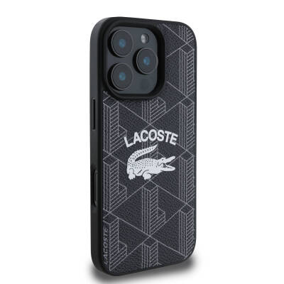 Apple iPhone 16 Pro Max Case Lacoste Original Licensed Magsafe Charging Featured Mono Vintage Logo Cover - 6