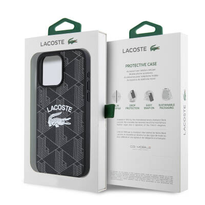 Apple iPhone 16 Pro Max Case Lacoste Original Licensed Magsafe Charging Featured Mono Vintage Logo Cover - 10