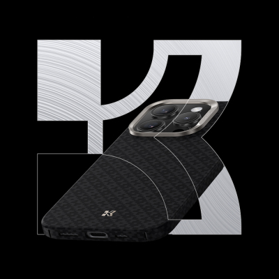 Apple iPhone 16 Pro Max Case M-Safe Charging Feature Benks ArmorAir ArmorGrid Series Kevlar Cover - 13