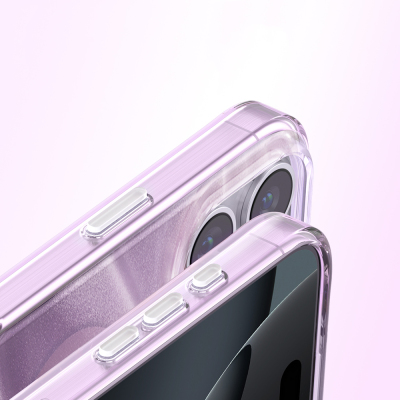 Apple iPhone 16 Pro Max Case M-Safe Charging Feature Original Swarovski Crystal Embellished Zore Paris Rovix Hard PC Cover - 26