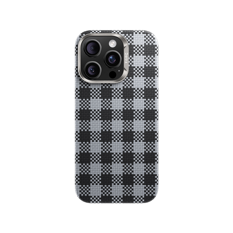 Apple iPhone 16 Pro Max Case M-safe Charging Feature Plaid Design Benks ArmorVichy Kevlar Cover - 2