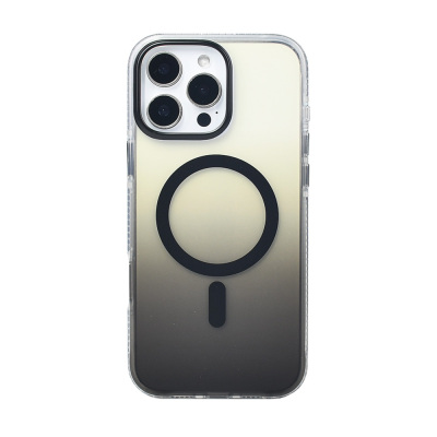 Apple iPhone 16 Pro Max Case M-safe Charging Feature Transparent Color Transition Zore Toros Cover - 13