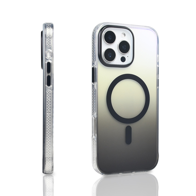 Apple iPhone 16 Pro Max Case M-safe Charging Feature Transparent Color Transition Zore Toros Cover - 14