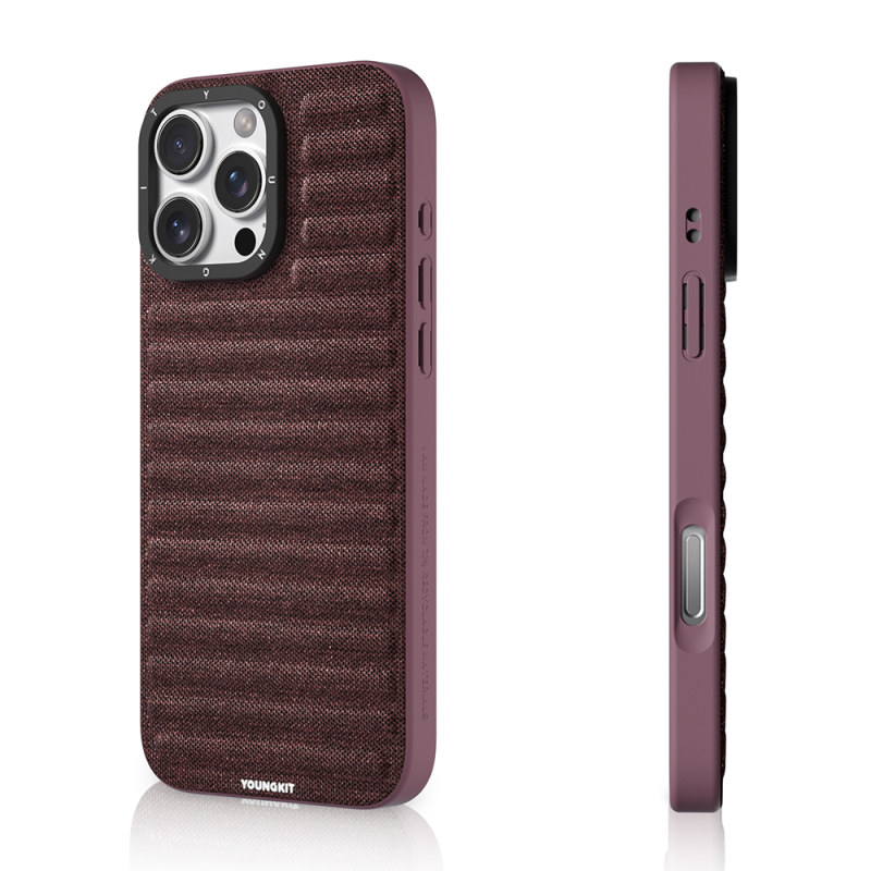 Apple iPhone 16 Pro Max Case M-safe Charging Feature Youngkit Canvas Series Cover - 13