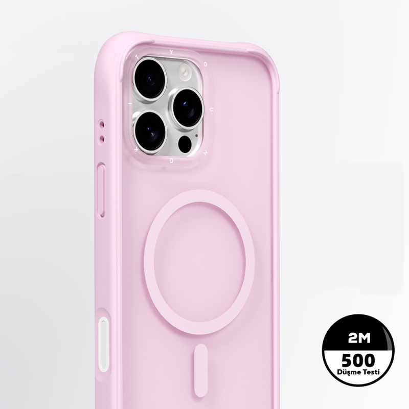 Apple iPhone 16 Pro Max Case M-safe Charging Feature Youngkit Macaroon Series Cover - 19