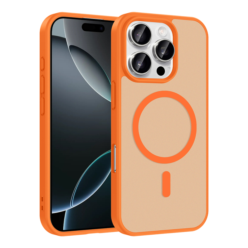 Apple iPhone 16 Pro Max Case M-safe Charging Feature Zore Ballet Flat Cover - 2