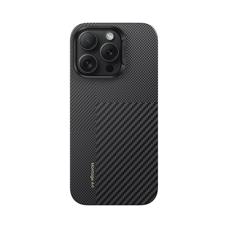 Apple iPhone 16 Pro Max Case Magsafe Charging Feature Carbon Fiber Benks New Series Montage ArmorAir Kevlar Cover - 1
