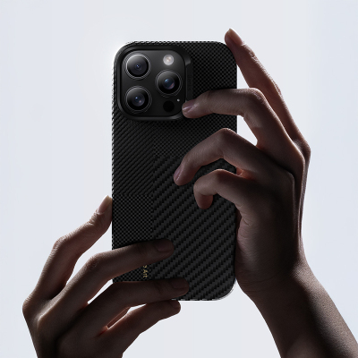 Apple iPhone 16 Pro Max Case Magsafe Charging Feature Carbon Fiber Benks New Series Montage ArmorAir Kevlar Cover - 10