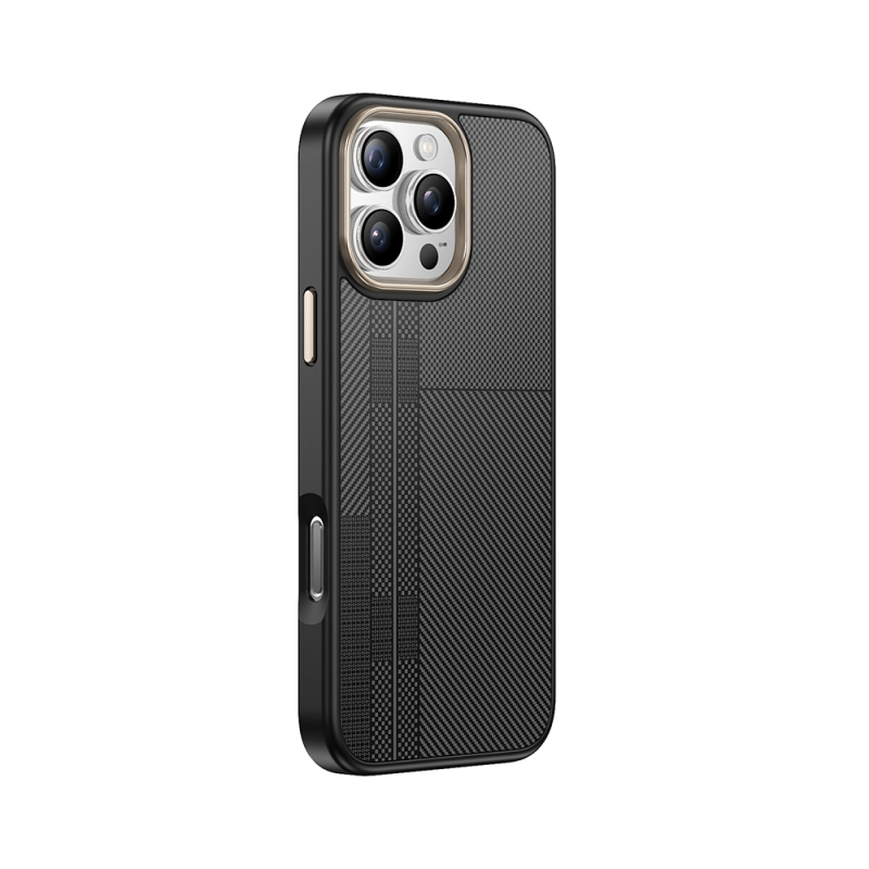 Apple iPhone 16 Pro Max Case Magsafe Charging Feature Carbon Fiber Look Zore Antina Cover - 7