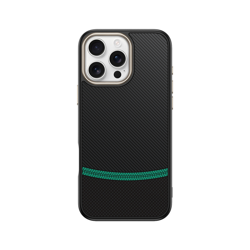 Apple iPhone 16 Pro Max Case Magsafe Charging Feature Carbon Fiber Look Zore Antina Cover - 5