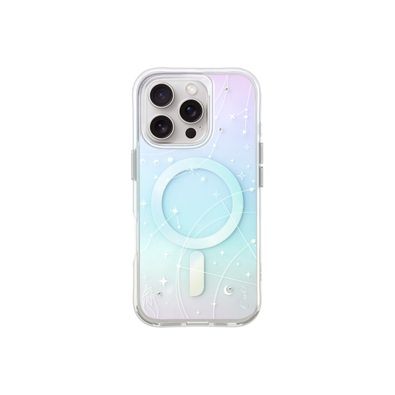 Apple iPhone 16 Pro Max Case Magsafe Charging Feature Constellation Patterned Strap Coehl Celest Cover - 1