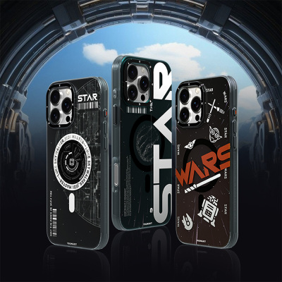 Apple iPhone 16 Pro Max Case Magsafe Charging Featured Airbag Hologram Design Youngkit Interstellar Series Cover - 11