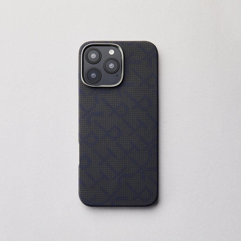 Apple iPhone 16 Pro Max Case MagSafe Charging Featured Aramid Fiber Pitaka Tactile Woven Monogram Series Cover - 17