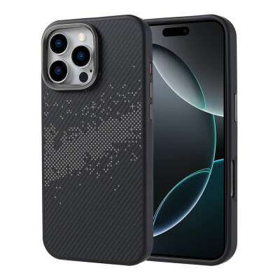 Apple iPhone 16 Pro Max Case Magsafe Charging Featured Carbon Fiber Design Zore Vave Cover - 2