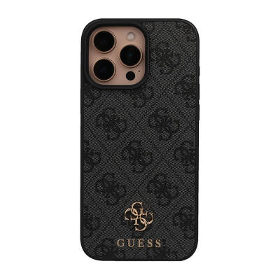 Apple iPhone 16 Pro Max Case Magsafe Charging Featured Guess Original Licensed Small 4G Classic Cover - 5