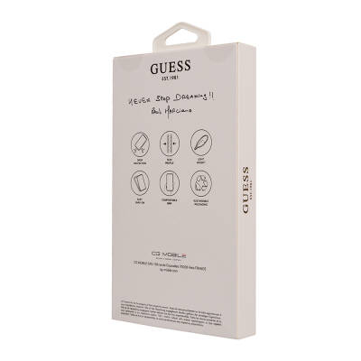 Apple iPhone 16 Pro Max Case Magsafe Charging Featured Guess Original Licensed Small 4G Classic Cover - 15