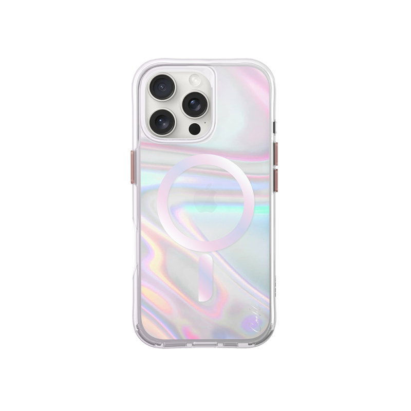 Apple iPhone 16 Pro Max Case Magsafe Charging Featured Holographic Transparent Back Surface Coehl Savon Cover - 1