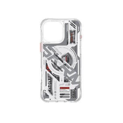 Apple iPhone 16 Pro Max Case Magsafe Charging Featured Layered Machine Themed SkinArma Ekho Cover - 7