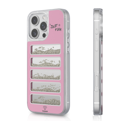 Apple iPhone 16 Pro Max Case Mirrored and Beaded Design Youngkit Jump Series Cover - 1