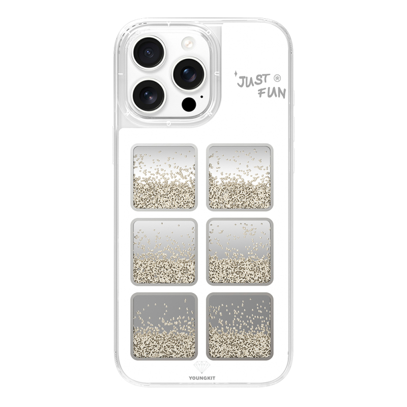 Apple iPhone 16 Pro Max Case Mirrored and Beaded Design Youngkit Spirit Series Cover - 2