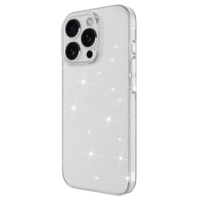 Apple iPhone 16 Pro Max Case Shining Glitter Transparent Zore Redos Cover - 3