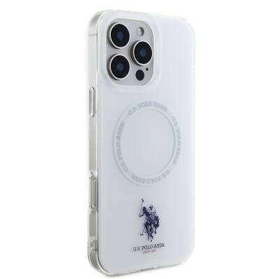 Apple iPhone 16 Pro Max Case U.S. Polo Assn. Original Licensed Magsafe Charging Feature IML Double Horse Logo Ring Cover - 5