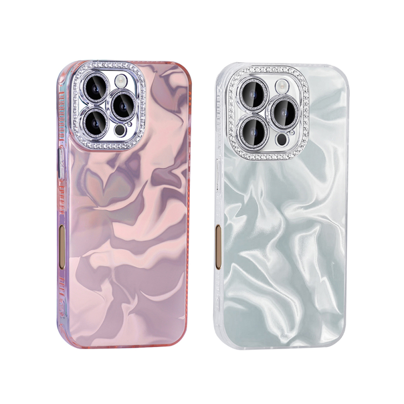 Apple iPhone 16 Pro Max Case with Airbag, Zore Esila Cover with Shiny Stone Detail Design - 8