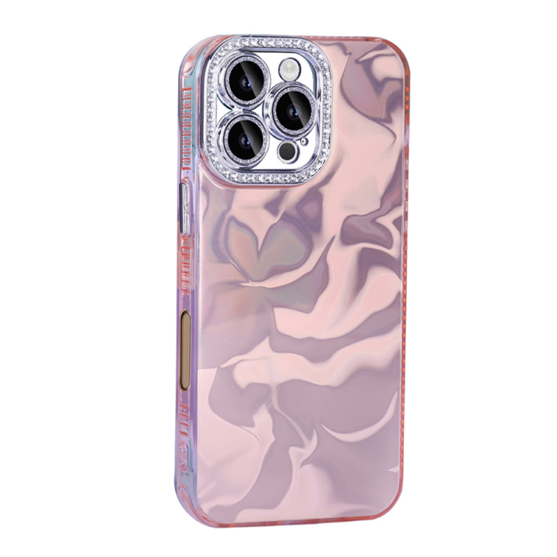 Apple iPhone 16 Pro Max Case with Airbag, Zore Esila Cover with Shiny Stone Detail Design - 6