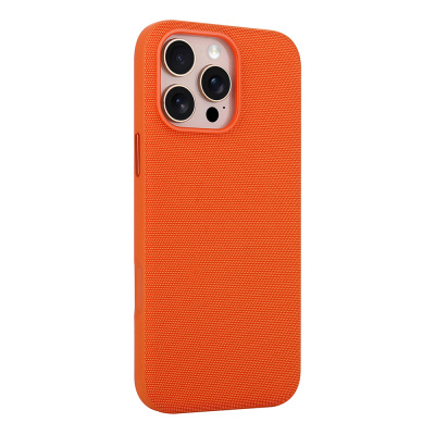 Apple iPhone 16 Pro Max Case with M-Safe Charging Feature, Fabric Design, Zore Miami Hard PC Cover - 7