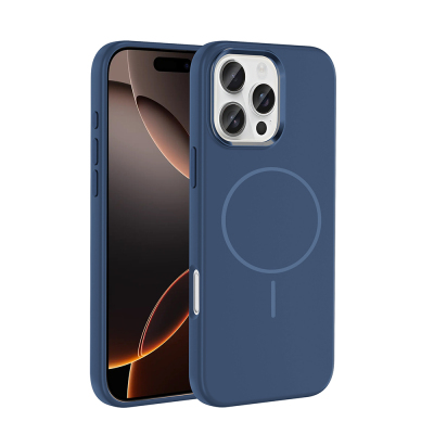 Apple iPhone 16 Pro Max Case with M-Safe Charging Feature, Metal Camera Frame, Zore Edi Silicone Cover - 4