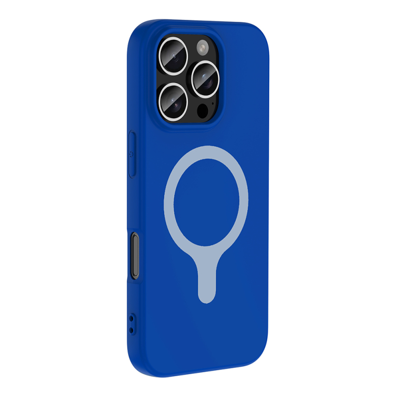 Apple iPhone 16 Pro Max Case with M-Safe Charging Feature - Zore Aris Silicone Cover - 19