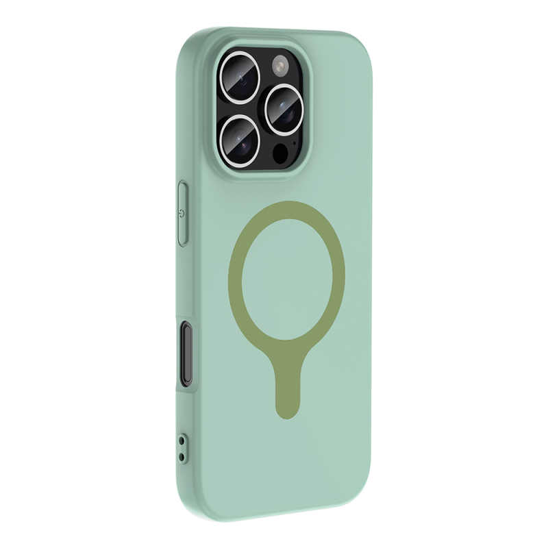 Apple iPhone 16 Pro Max Case with M-Safe Charging Feature - Zore Aris Silicone Cover - 30