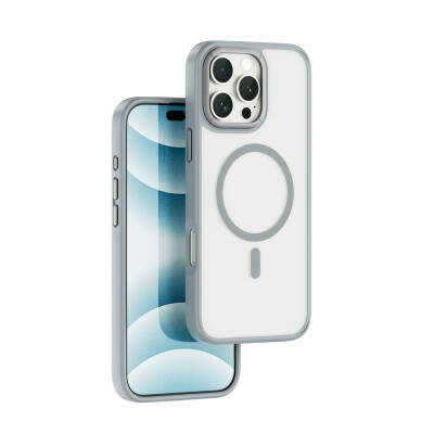 Apple iPhone 16 Pro Max Case Wiwu FGG-012 ArmorPro Series Magsafe Charging Featured Fingerprint-Free Case - 3