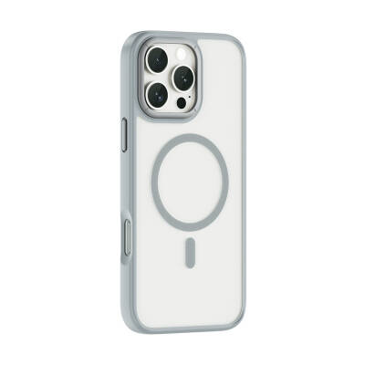 Apple iPhone 16 Pro Max Case Wiwu FGG-012 ArmorPro Series Magsafe Charging Featured Fingerprint-Free Case - 5