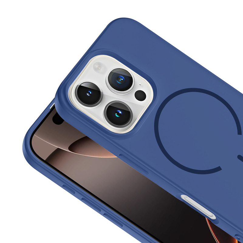 Apple iPhone 16 Pro Max Case Zore Meta Cover with M-safe Charging Feature - 16