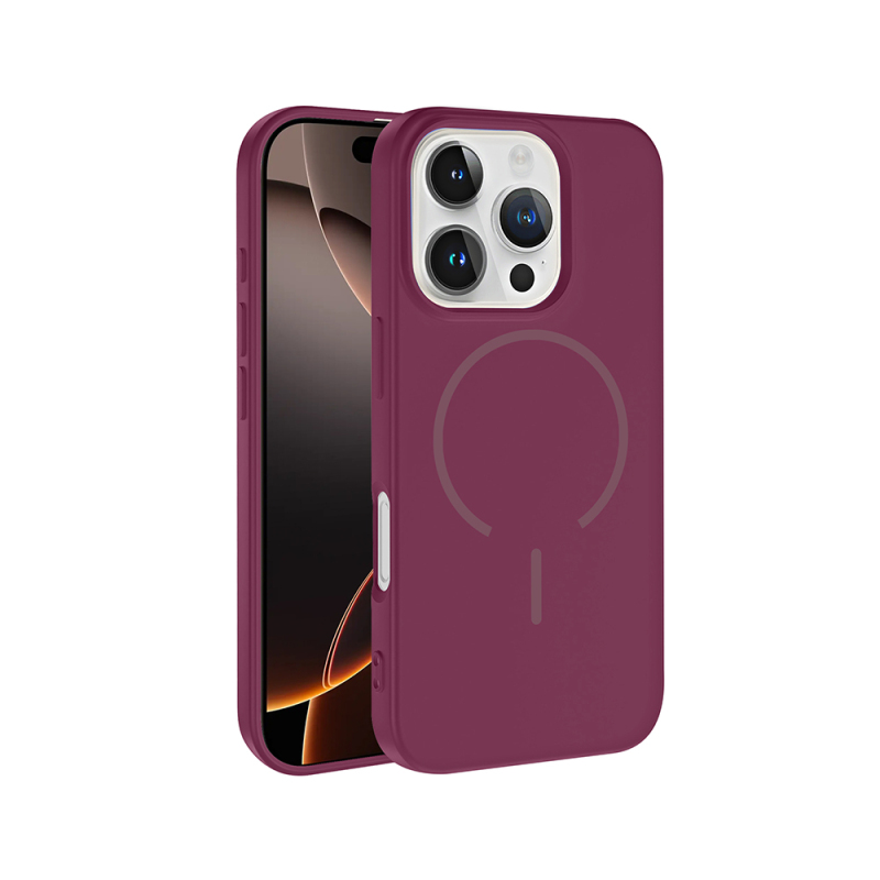 Apple iPhone 16 Pro Max Case Zore Meta Cover with M-safe Charging Feature - 1